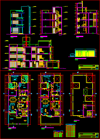 Family Housing DWG Section for AutoCAD • Designs CAD