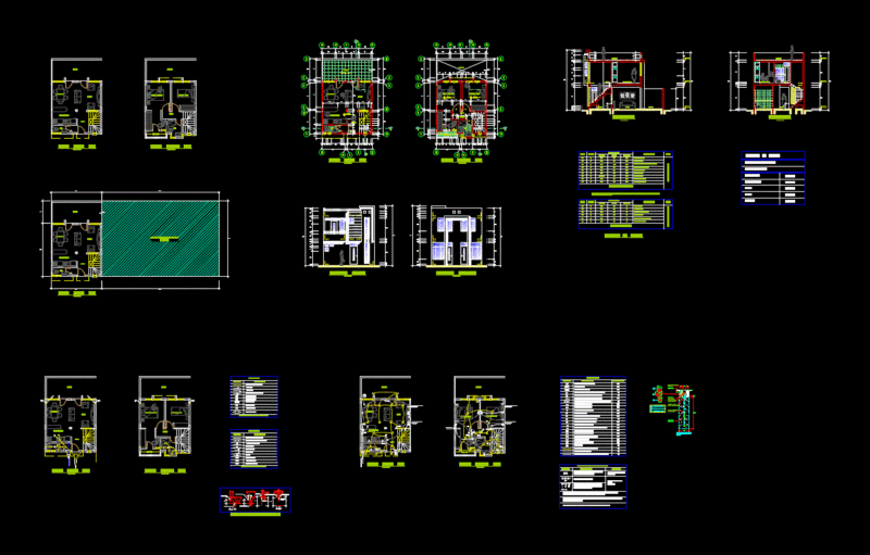 Family Housing Project DWG Full Project for AutoCAD