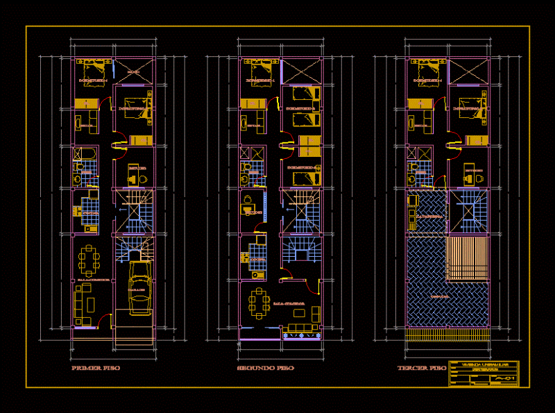 Family Housing Remodeling DWG Model for AutoCAD