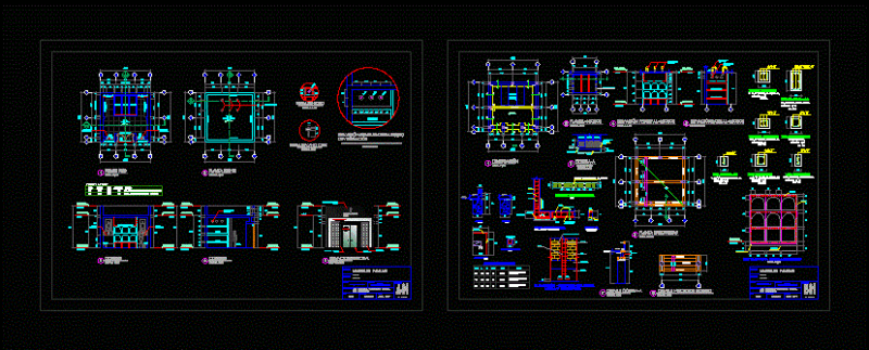 Family Mausoleum Cemetery DWG Detail for AutoCAD