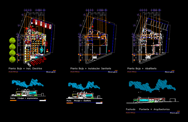 Family Restaurant DWG Plan for AutoCAD