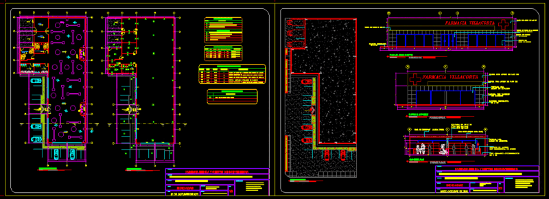 Farmacy DWG Section for AutoCAD