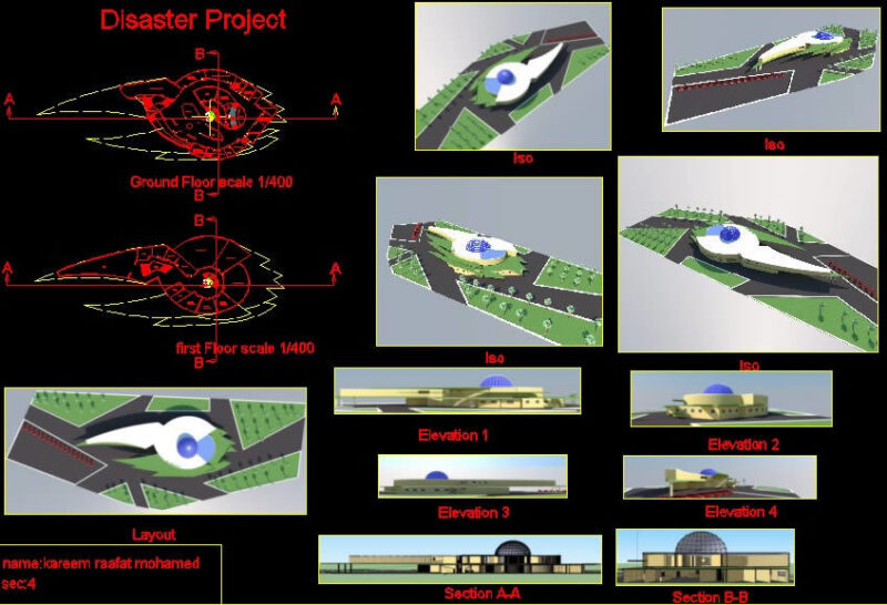 Final Work 1 DWG Block for AutoCAD
