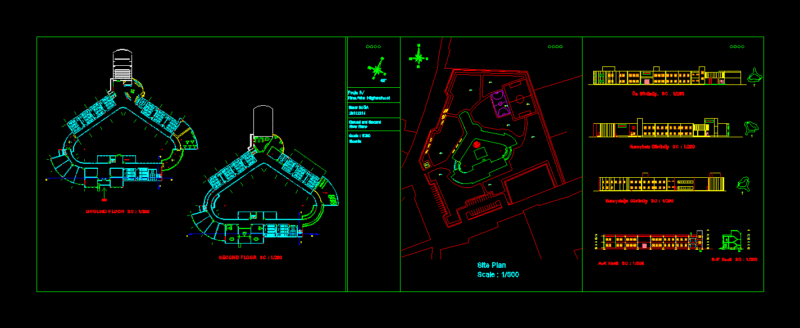 Fine Arts Highschool DWG Block for AutoCAD