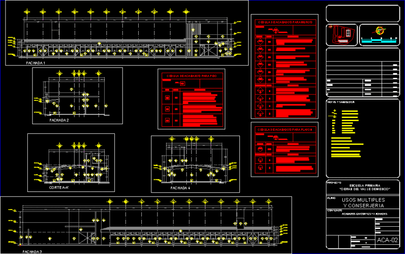 Finishes Multiple Uses DWG Full Project for AutoCAD