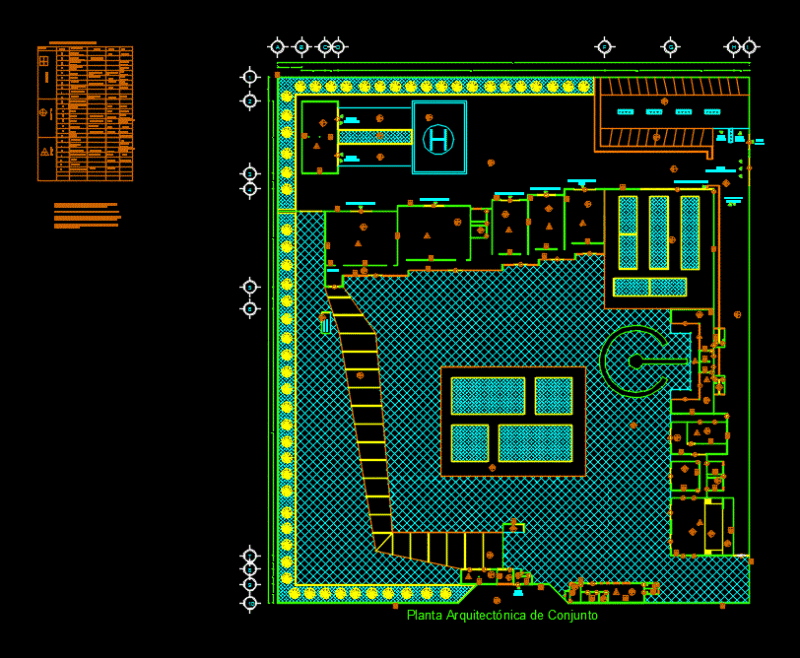 Finishing Museum DWG Block for AutoCAD