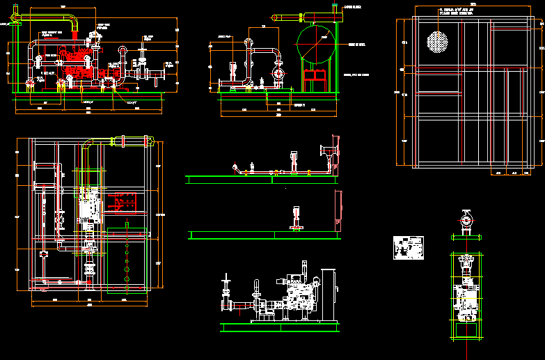 Fire Pump System DWG Block for AutoCAD • Designs CAD