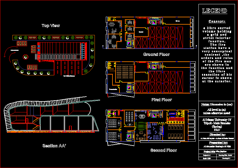 Fire Station DWG Block for AutoCAD • Designs CAD