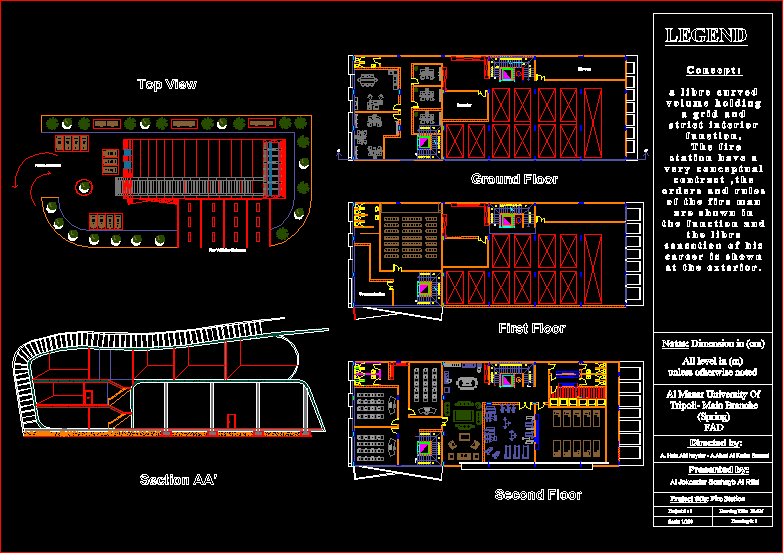  Fire Station DWG Block for AutoCAD Designs CAD