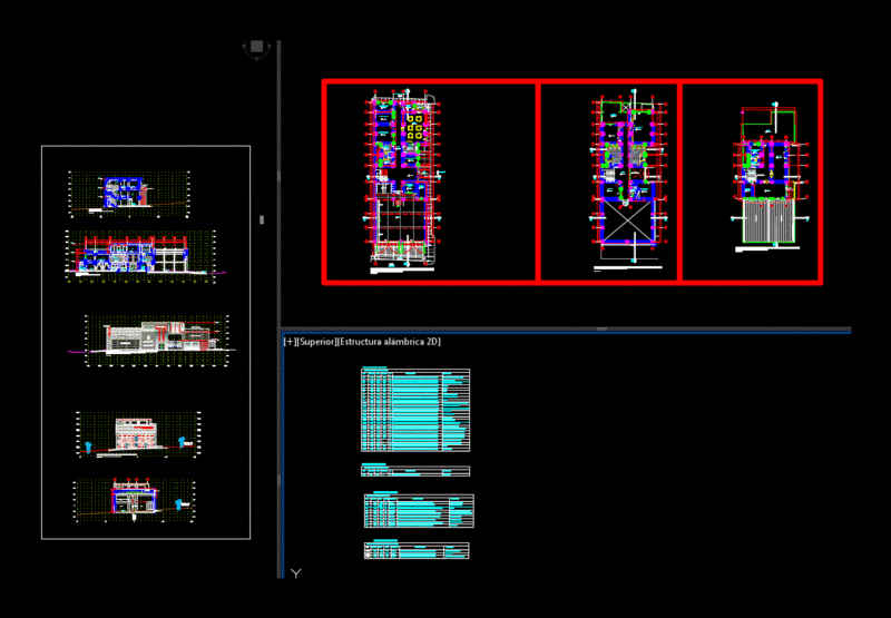 Fire Station DWG Elevation for AutoCAD