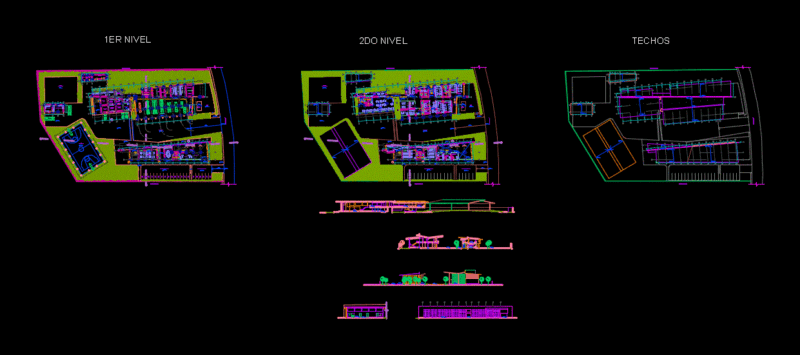 Fire Station DWG Elevation for AutoCAD