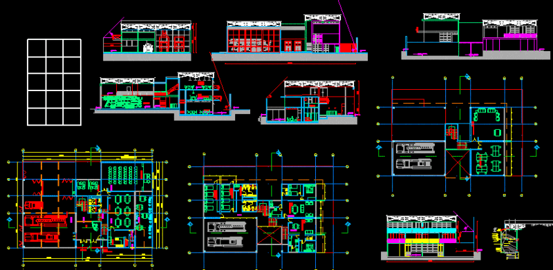 Fire Station Project DWG Full Project for AutoCAD