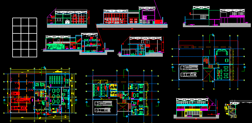 Fire Station Project DWG Full Project for AutoCAD • Designs CAD