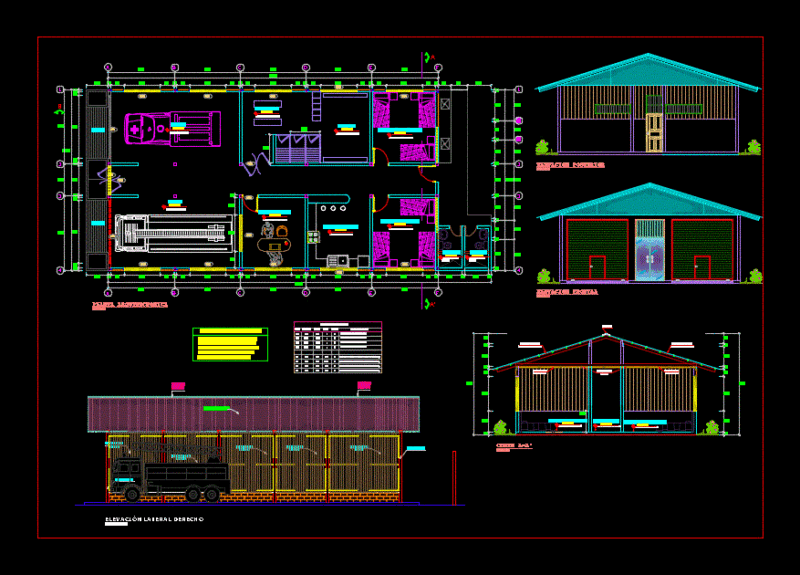 Firefighters DWG Elevation for AutoCAD