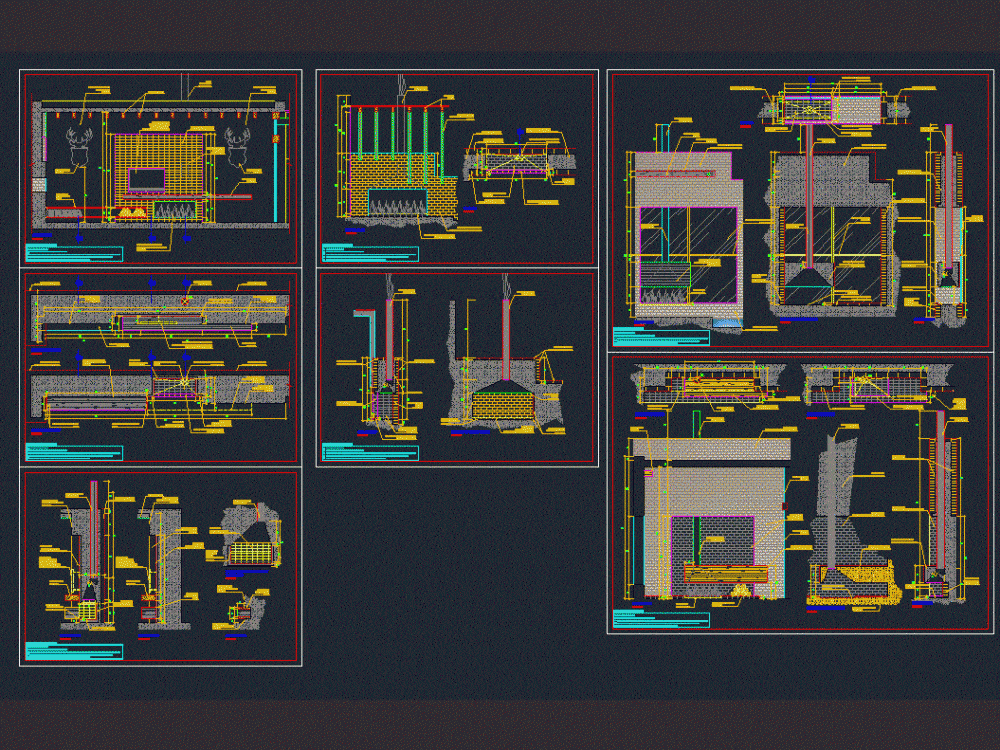 Fireplace DWG Block for AutoCAD – Designs CAD