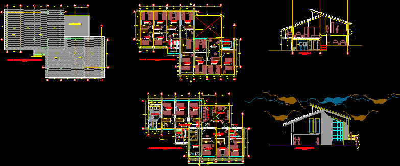 Fish Farm, Pisiculture Facility DWG Plan for AutoCAD ...