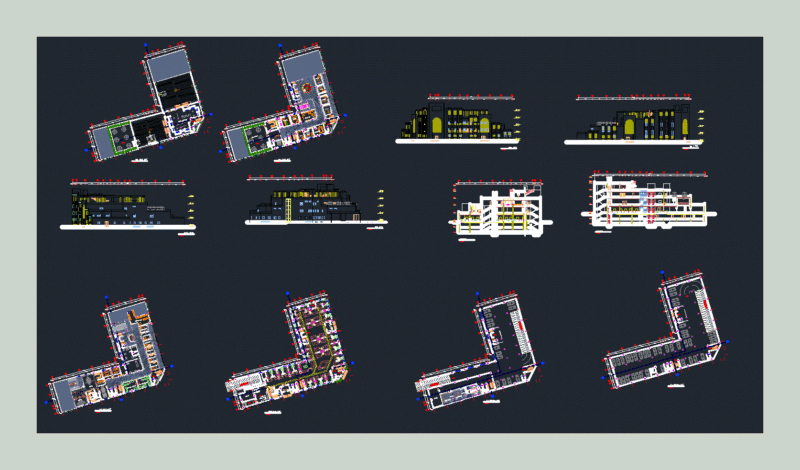 Fish Market DWG Section for AutoCAD