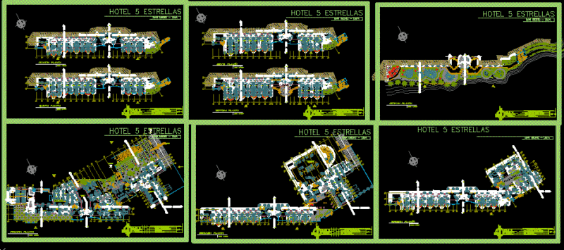 Five Stars Hotel DWG Full Project for AutoCAD