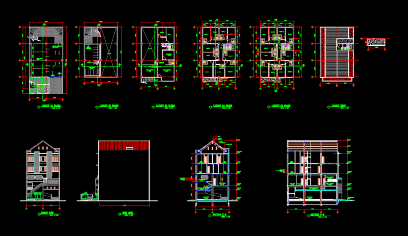 Flat DWG Block for AutoCAD