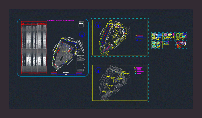 Food Market DWG Section for AutoCAD