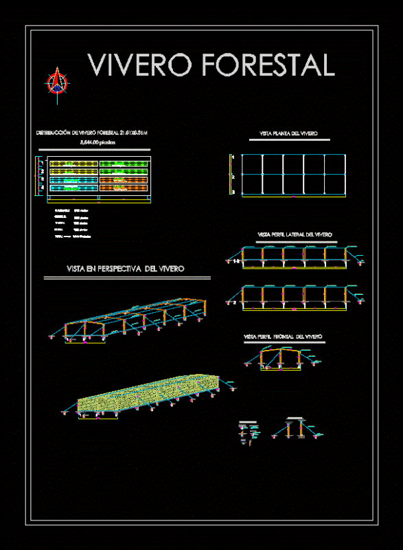 Forest Nursery Design DWG Block for AutoCAD
