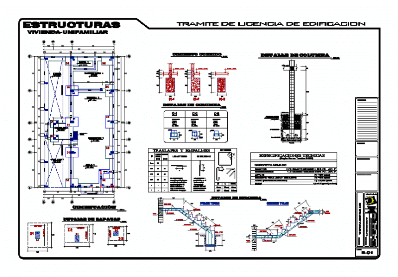 Foundation Structures DWG Detail for AutoCAD