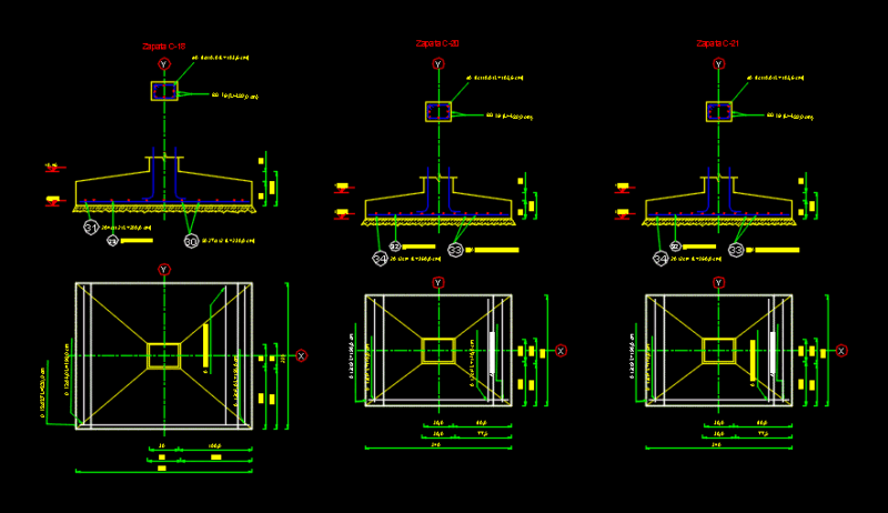 Foundations – Isolated Footings 3D SKP Detail for SketchUp
