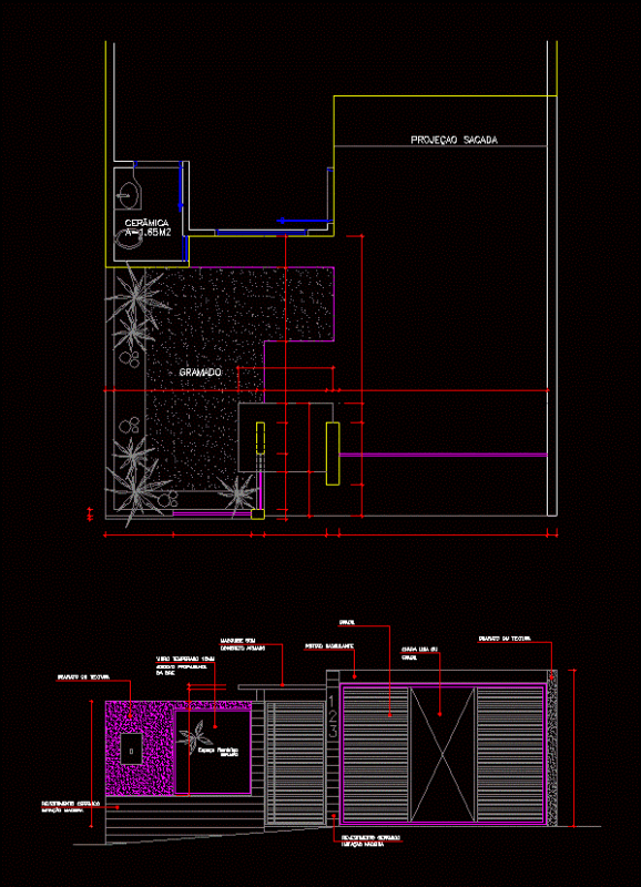 Front Residence DWG Detail for AutoCAD