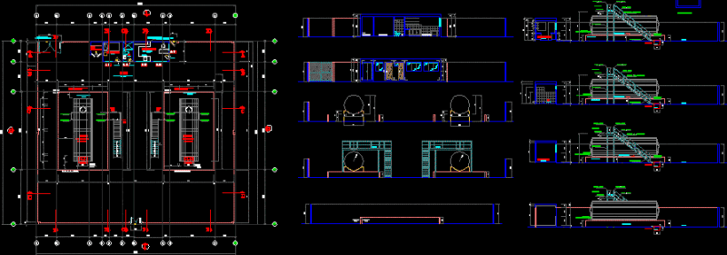 Fuel Plant An Airfield DWG Elevation for AutoCAD