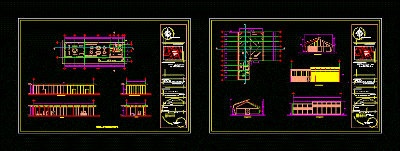 Gallery Expositions DWG Block for AutoCAD