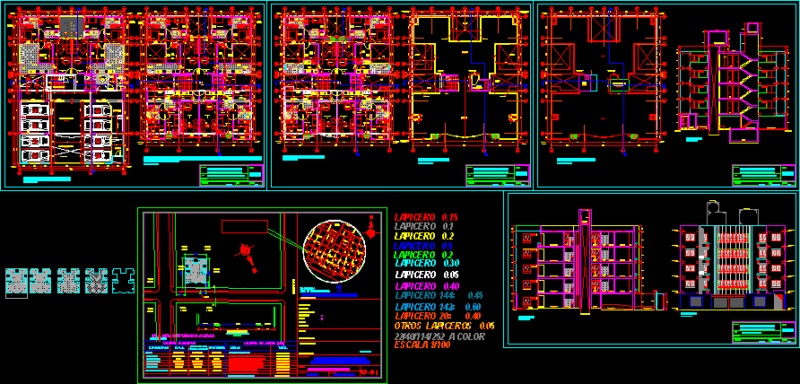 Gallese Apartment Building DWG Section for AutoCAD