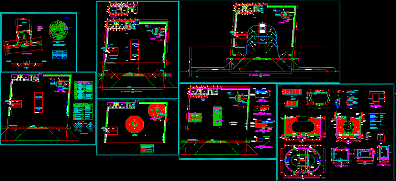 Gas Station – Project DWG Full Project for AutoCAD