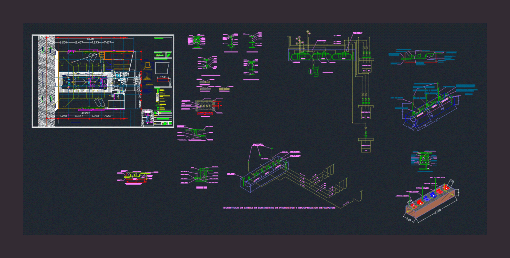 Gas Station DWG Block for AutoCAD