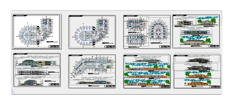 Gastronomic Center DWG Block for AutoCAD