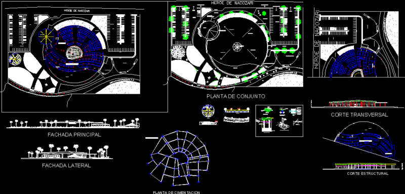 Gastronomic Center DWG Block for AutoCAD