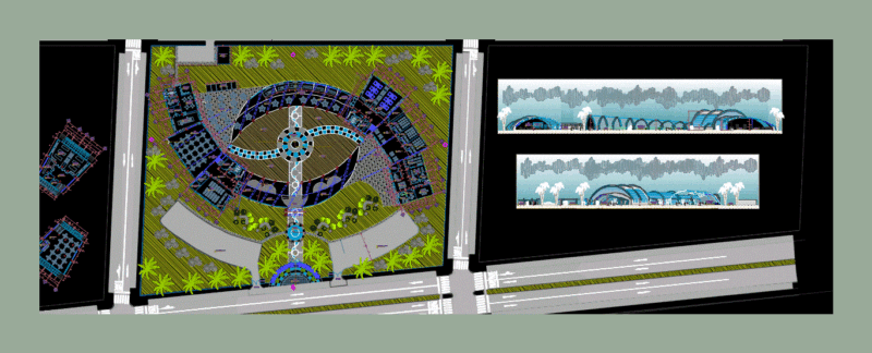 Gastronomic Center DWG Block for AutoCAD