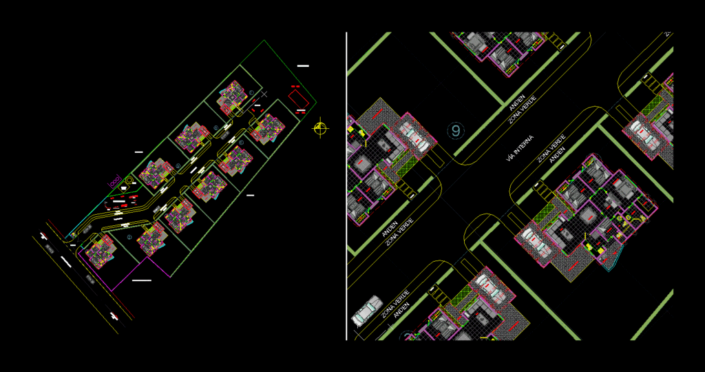 Gated Condominium DWG Block for AutoCAD