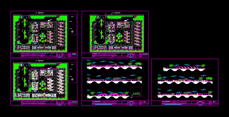 Geriatric Center DWG Section for AutoCAD