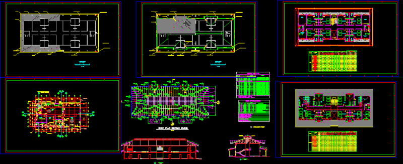 Geriatric Home, Senior Care Center, Elderly Care Home 2D DWG Plan for AutoCAD