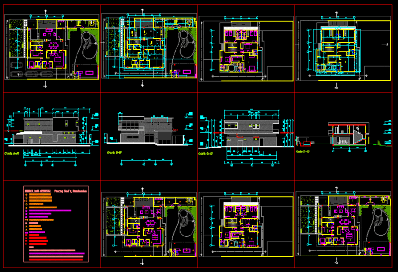 Golf Clubhouses Project DWG Full Project for AutoCAD