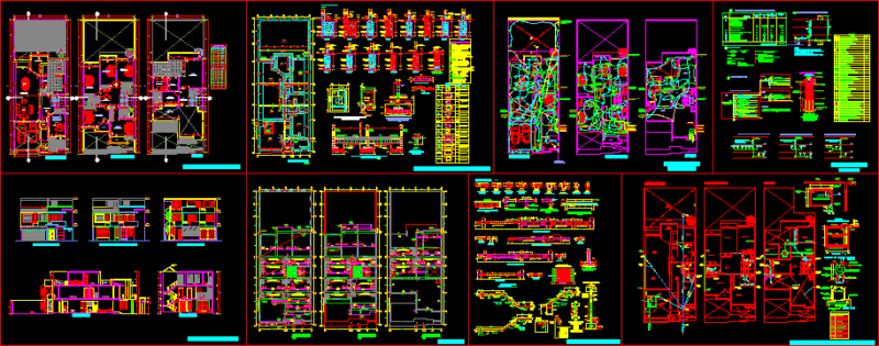 Golf Home DWG Block for AutoCAD