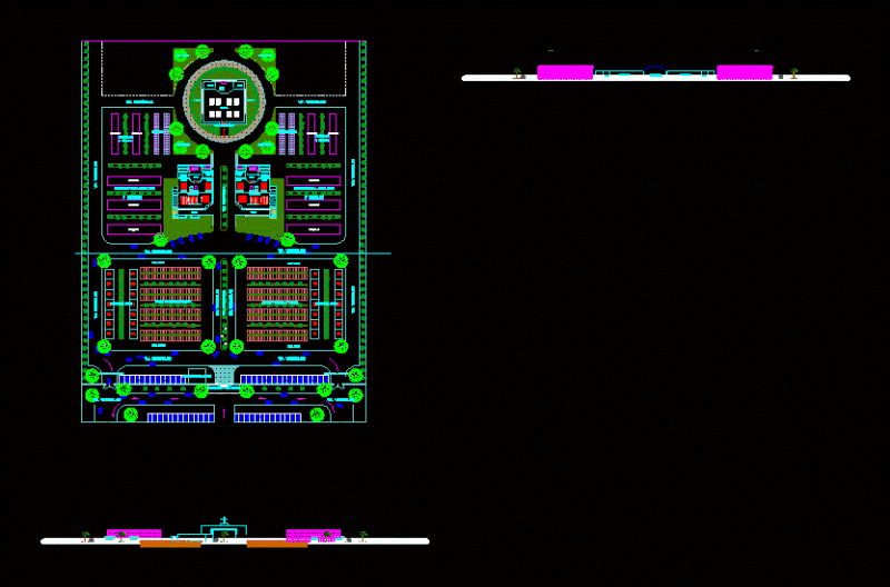 Graveyard DWG Block for AutoCAD