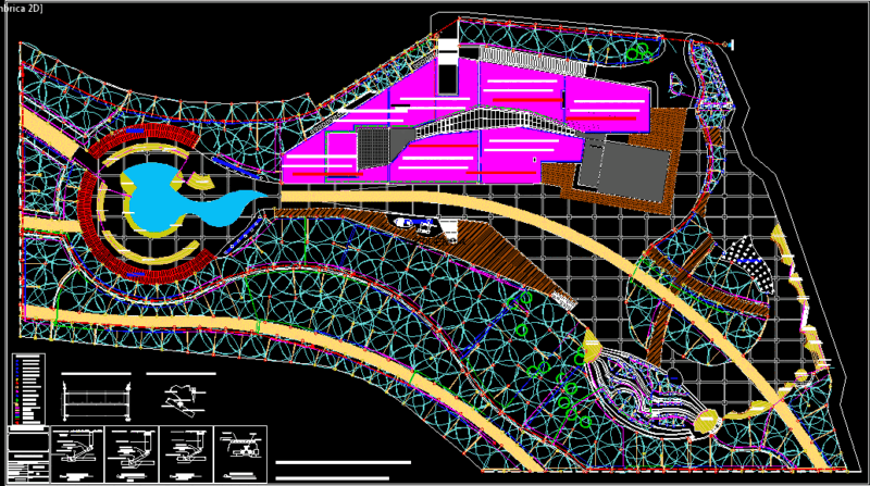 Green Roof Municipal Center Irrigation, Cukurova, Turkey DWG Full Project for AutoCAD