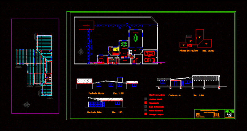 Ground Floor Accommodation DWG Section for AutoCAD