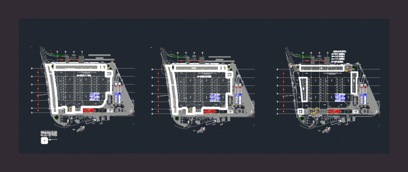 Ground Parking Chedraui DWG Plan for AutoCAD