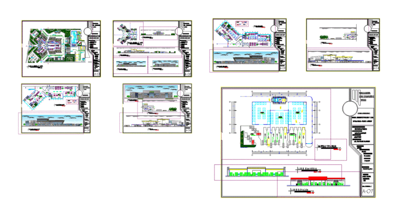 Ground Terminal DWG Section for AutoCAD