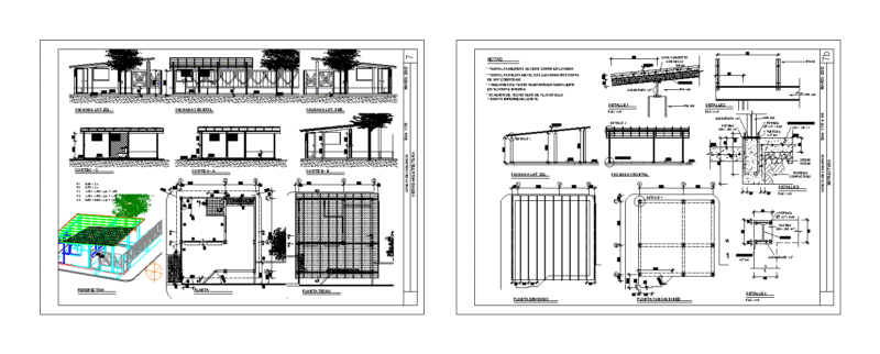 Guardhouse 3D DWG Plan for AutoCAD