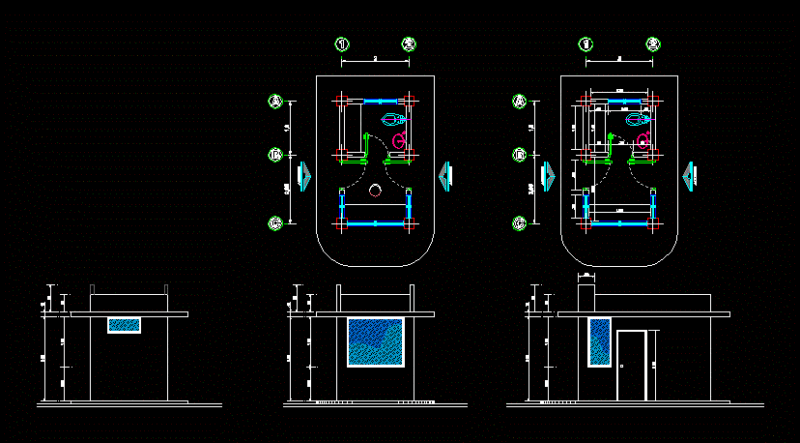 Guardhouse DWG Plan for AutoCAD