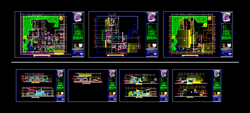 Guest House DWG Block for AutoCAD