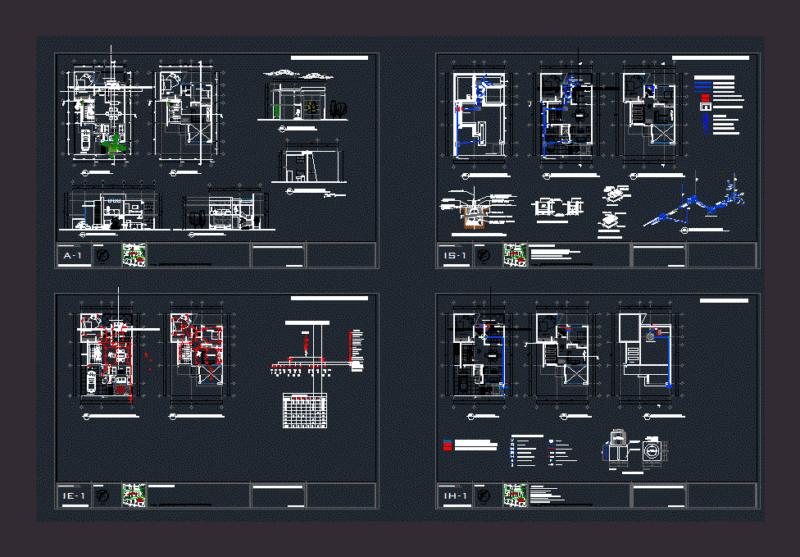 Guest House DWG Plan for AutoCAD